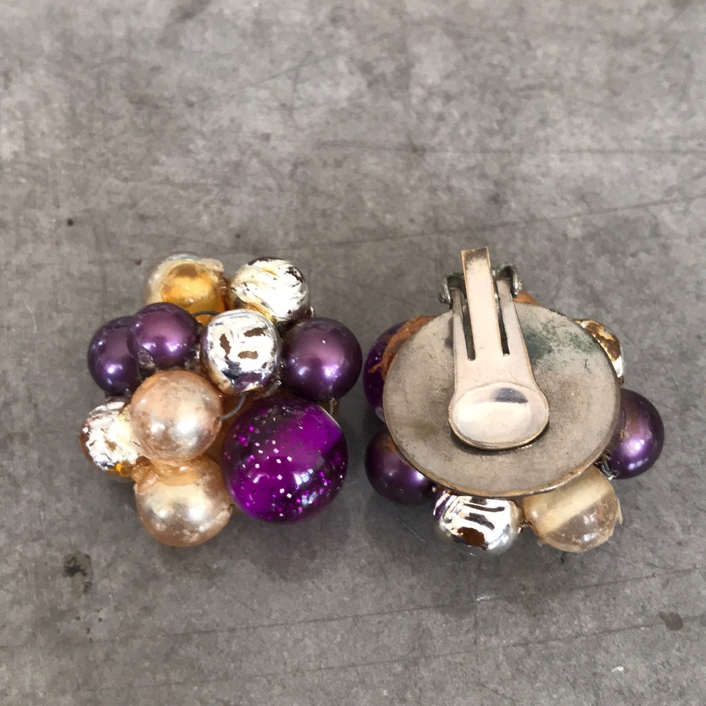 Vintage ball clip ons